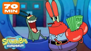 SpongeBob | Alle "Krosse Krabbe vs. Abfalleimer"-Momente! | Spongebob Schwammkopf