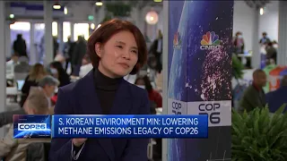 South Korean Environment Minister predicts COP26 legacy