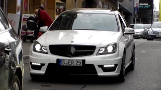 Mercedes C63 AMG SCARES WOMEN & lovely sound HD