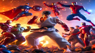 Evil Ryu vs The Avengers Epic Showdown!