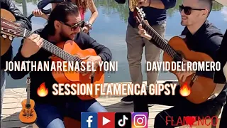 Session Flamenca gipsy Jonathan arenas el yoni i Los amigos 🔥🔥🎸🎤🎵 chanteur gitano