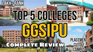 Top 5 Colleges Under GGSIPU || GGSIPU Counselling 2023 || Low rank jee mains colleges || VMVerma