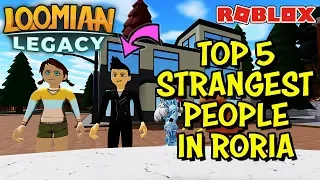 TOP 5 Strangest People in the Town of Roria - Loomian Legacy (Roblox)