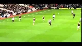 Wayne Rooney Incredible Halfway Line Goal Against West Ham 2014