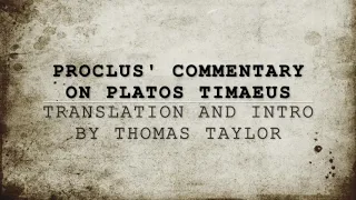 Proclus on Platos Timaeus bk 1