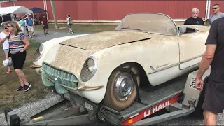 Corvettes at Carlisle 2022, Barn Find 1954 Corvette — The Hillbilly Hoarder