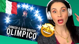 ITALIAN WOMAN REACTS TO OLIMPICO || DIMASH KUDAIBERGEN REACTION