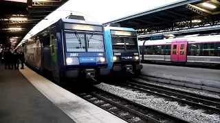 Départ d'un Z20500 en UM à Paris Gare de l'est sur le Transilien P