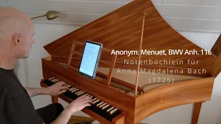 Menuet, BWV Anh. 116 | Notenbüchlein für Anna Magdalena Bach (1725)