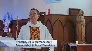 Mass - Thursday 23 September 2021 (Pio of Pietrelcina)