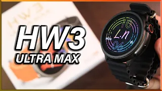 Unboxing HW3 Ultra Max Smartwatch - Latest 51mm Round Watch Ultra with Bezel-less Display!