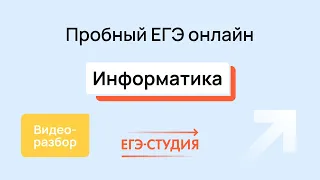 Разбор пробного варианта ЕГЭ 2024 по информатике - Март