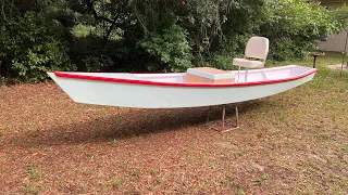 Rail Bird XL Poling Skiff Wood Boat Build