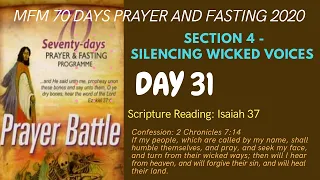 Day 31 Prayers MFM 70 Days Prayer and Fasting Programme 2020 Edition: Prayer Battle Dr. D.K. Olukoya