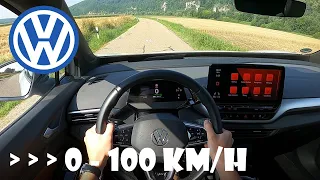VW iD.4 Pro Performance | Beschleunigung 0-100 km/h | POV Drive | Electric Car Acceleration
