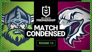 NRL 2023 | Canberra Raiders v Manly Warringah Sea Eagles | Condensed Match, Round 12