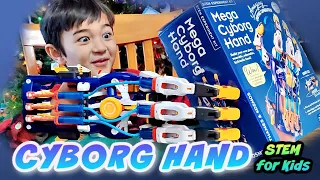 Mega Cyborg Hand Review Build & Play Kids Robot Toy STEM Science Experiment Video for Kids