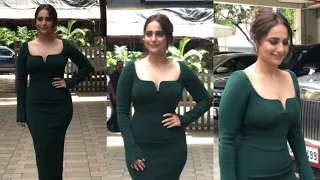 Kusha Kapila Spotted At T- Series Office Promoting Her Upcoming Movie Sukee