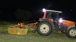 FIENAGIONE 2018 | 3° TAGLIO | SAME ANTARES II 110 + FELLA TS390 | RAKING HAY IN THE NIGHT