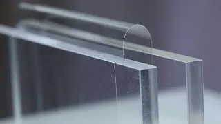 This glass can bend in half without shattering