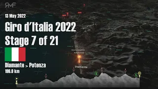 Giro d'Italia 2022 - Stage / Tappa 7 (Diamante - Potenza) - Route / Parcours / Animation / Profile