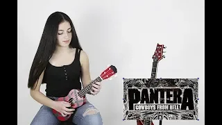 Cowboys From Hell -  Pantera - can ukulele play metal? Solo Guitar - Federica Golisano 14 YEARS OLD