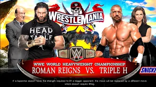 FULL MATCH - Triple H vs. Roman Reigns - WWE World Heavyweight Title Match: WrestleMania