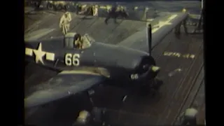 Burial at sea: Scenes aboard Aircraft Carrier CV-10 USS Yorktown WW2 (Burial Starts at 3:24)