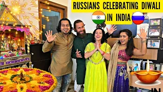Foreigners celebrating Diwali in India for the first time I Russians in Jammu🇮🇳🇷🇺