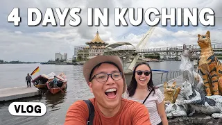 4 days in Malaysia (visiting family + exploring Kuching for the 1st time + trying Bidayuh food) Vlog