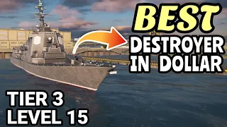 Best Level 15 Tier 3 Ship - JS Ashigara | Modern Warships Best F2P Ship