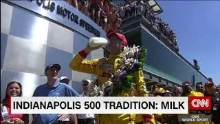 Why do drivers drink milk at Indy 500?