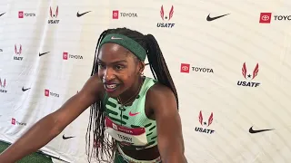 Twanisha Terry Reacts To Sha'Carri Richardson's 21.61 200m Prelim