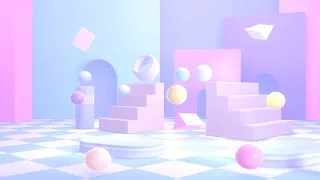 [10 HOURS] Abstract Geometric Room | Animation Background | Video Only (1080 HD)