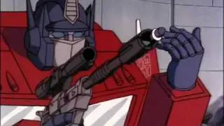 Optimus Prime Uses Megatron to Shoot The Insecticons.mp4