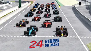 F1 2023 CARS battle at Le Mans 24h Circuit