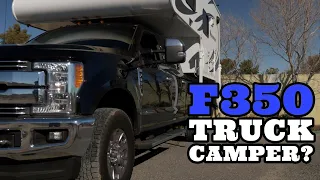 Can a stock F350 handle a truck camper?