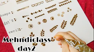 Sehreen Henna classes Day 2||tips & tricks|| learn Henna with Sehreen henna classes 2023 ❤️