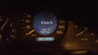 Cold start -18,5°C Mercedes w211 E220CDI