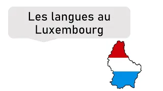 Les langues au Luxembourg