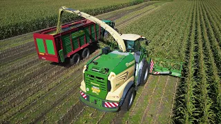Maisernte 2023!  Maishäckseln mit Krone BIG X 1180 Häcksler/ JohnDeere und Fendt Traktoren