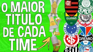 O MAIOR TÍTULO de CADA TIME do BRASILEIRÃO!