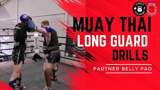 Basic Muay Thai Long Guard partner drill