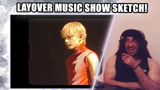 V 'Layover' Music Show Promotions Sketch | Shiki Reaction