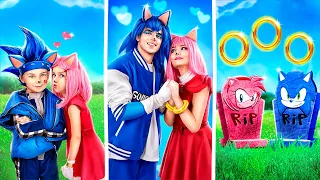 Wedding of Sonic and Amy Rose! Sonic and Friends Save the World! Sonic in Real Life!