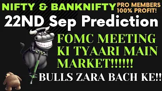 NIFTY PREDICTION 22 SEPTEMBER WEDNESDAY 2021 | BANK NIFTY PREDICTION 22 SEP WEDNESDAY 2021 | NIFTY