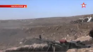 Кадры наступления сирийской армии на боевиков ИГИЛ