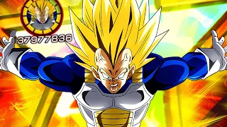 THE ULTIMATE GLASS CANNON! 100% EZA SUPER VEGETA SHOWCASE LINK LVL 10! DBZ: DOKKAN BATTLE