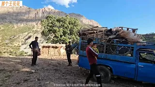 211-Arslan, his son and Saeed helped Saleh move back to the hut next to the village