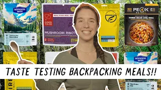 Taste Testing BACKPACKING MEALS! | Miranda in the Wild